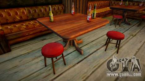 HD Tables and Chairs in Bars for GTA San Andreas