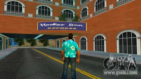 Tommy Blue Flowers for GTA Vice City