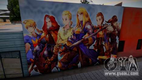 Final Fantasy Tactics Mural for GTA San Andreas