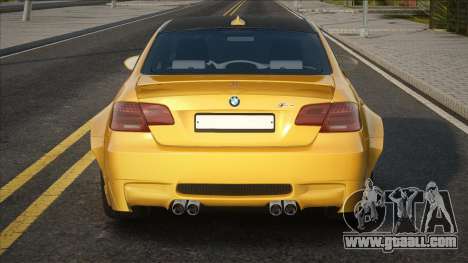 BMW M3 E92 Coupe [Yellow] for GTA San Andreas