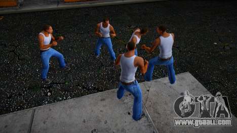 Zeroped mod - CJ clones walk synchronously for GTA San Andreas