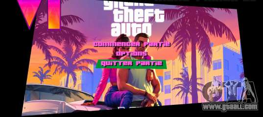 Artwork GTA 6 Menu (Greetings from Vice City) for GTA Vice City