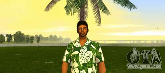 Tommy Vercetti - HD Neon Paisley Green Fox for GTA Vice City