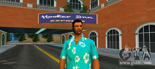 Tommy Blue Flowers for GTA Vice City