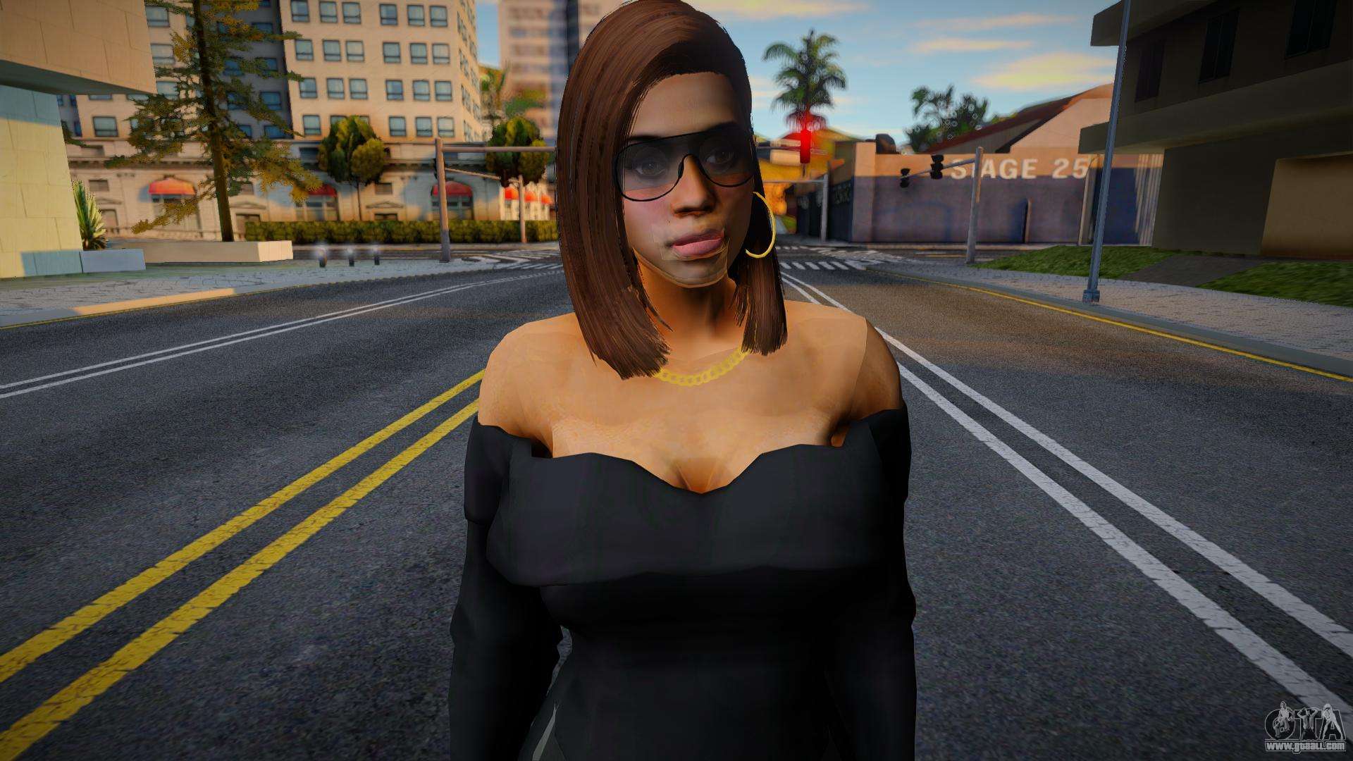 GTA VI - Lucia Off The Shoulder Fitted Dress v2 for GTA San Andreas