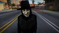 V for Vendetta Ped for GTA San Andreas