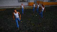 Zeroped mod - CJ clones walk synchronously for GTA San Andreas