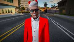 Gangster in a red jacket for GTA San Andreas