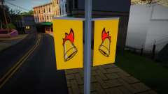 Replace Gayflag with Cluckin Bell in queens for GTA San Andreas