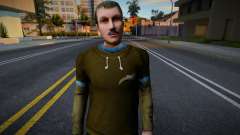 Mustachioed man in KR style for GTA San Andreas