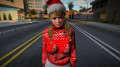 Monica - Christmas Sweater Knitted Leggings v1 for GTA San Andreas