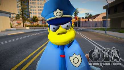 Chief Clancy Wiggum Skin from The Simpsons for GTA San Andreas