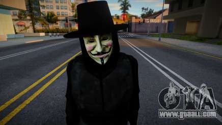 V for Vendetta Ped for GTA San Andreas