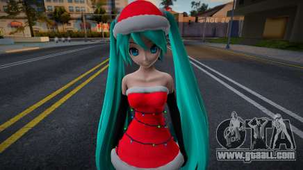 PDFT Hatsune Miku Santa v2 for GTA San Andreas