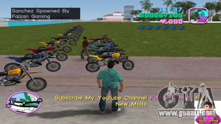 Spawn Sanchez Bike for GTA Vice City