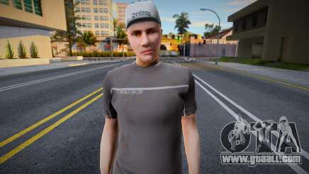 A man in a cap in the style of the Kyrgyz Republic for GTA San Andreas