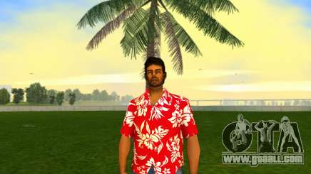 Tommy Vercetti - HD Hawaiian Red Shirt for GTA Vice City