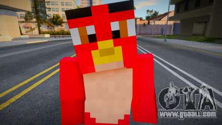 Red Bird (The Angry Birds Movie) Minecraft for GTA San Andreas