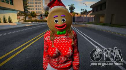 Monica - Christmas Sweater Knitted Leggings v2 for GTA San Andreas