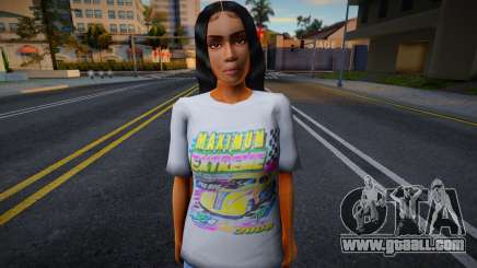 Girl in white t-shirt for GTA San Andreas