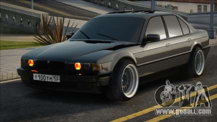 BMW 750i e38 Black for GTA San Andreas