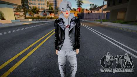 Skin Gangster White Tiger Motorcycle for GTA San Andreas