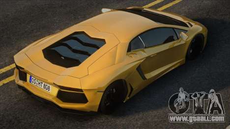 Lamborghini Aventador 2017 Yellow for GTA San Andreas