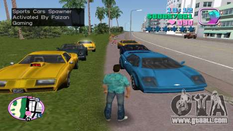 Sports Cars Spawner for GTA Vice City