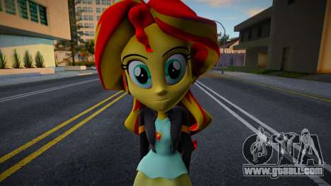 My Little Pony Sunset shimmer EQG3 Outfit for GTA San Andreas