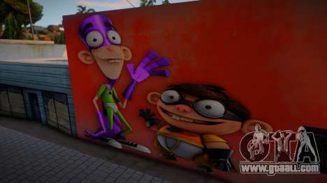 Mural Fanboy And Chum Chum for GTA San Andreas