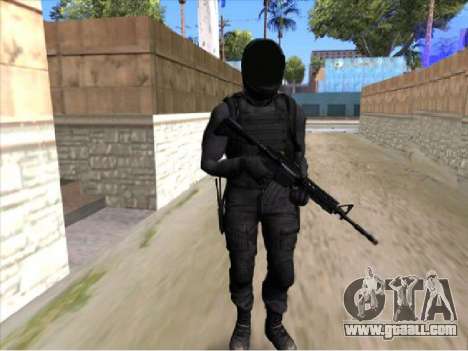 Black Soldier New Skin for GTA San Andreas