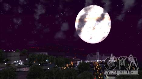 The planet Jupiter instead of the moon for GTA San Andreas