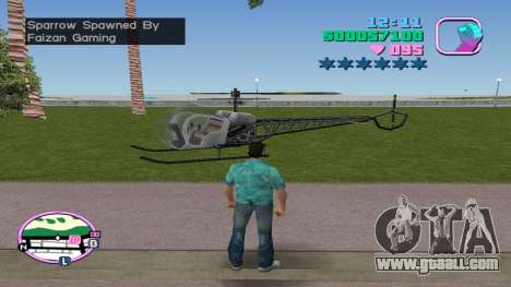 Spawn Sparrow Helicopter for GTA Vice City