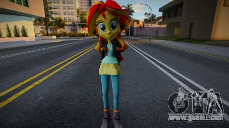 My Little Pony Sunset shimmer EQG3 Outfit for GTA San Andreas