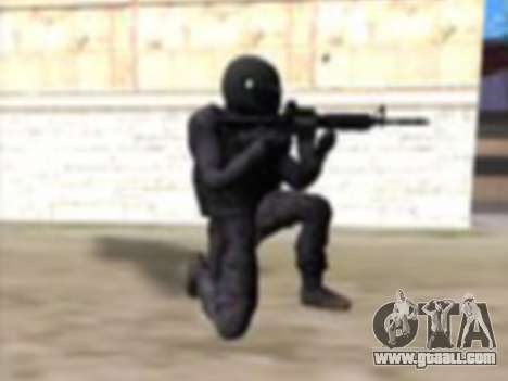 Black Soldier New Skin for GTA San Andreas