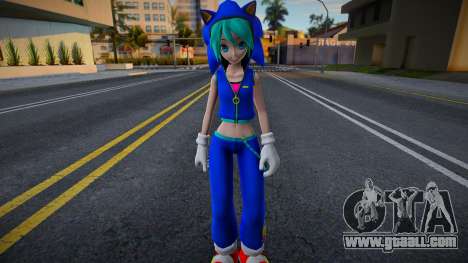 PDFT Hatsune Miku Sonic Style v1 for GTA San Andreas
