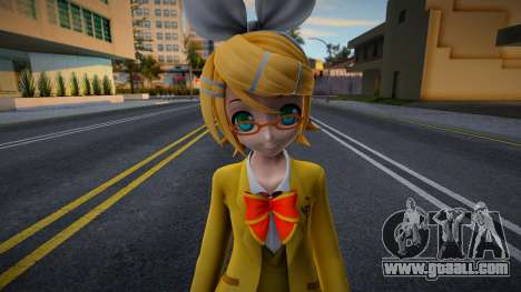 PDFT Kagamine Rin School Outfit for GTA San Andreas