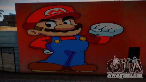 Mural Anime Mario for GTA San Andreas
