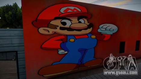 Mural Anime Mario for GTA San Andreas
