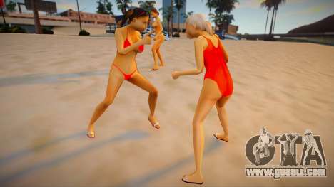 Female brawl on the beach for GTA San Andreas