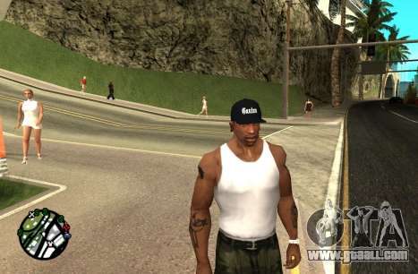 Black Ganton Cap for GTA San Andreas