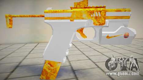 Pistol MKII White And Fire for GTA San Andreas