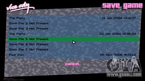 Save Game In Police Station for GTA Vice City