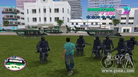 SWAT Bodyguard With Helicopter for GTA Vice City