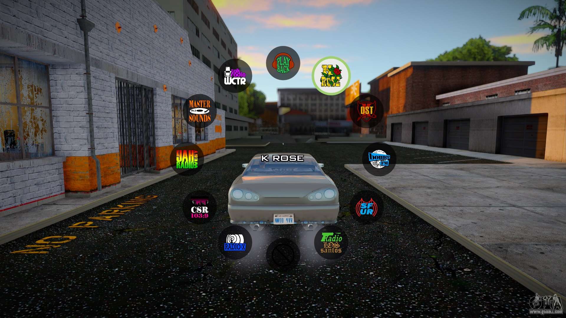 Radio Wheel for GTA San Andreas