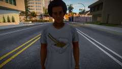 Young man in white t-shirt for GTA San Andreas