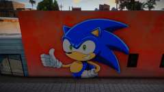 Mural Anime Sonic for GTA San Andreas