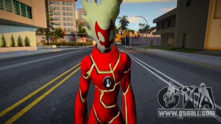 HeatBlast o fuego de especie Pyronite de Ben 10 for GTA San Andreas