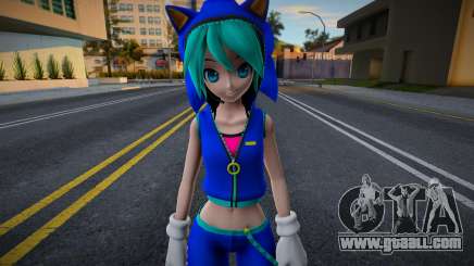 PDFT Hatsune Miku Sonic Style v1 for GTA San Andreas