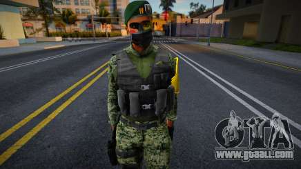 Skin Teniente De Las CFE México for GTA San Andreas